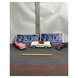DIE CAST COLLECTOR CARS, LICENSE PLATE