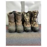 2 PAIR OF SIZE 11 BOOTS