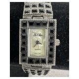 PARK LANE BLACK STONE WOMENS WRIST WATCH