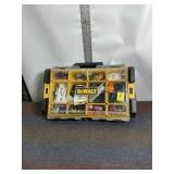 DEWALT TOOLBOX FULL OF HARDWARE, HUNTING ITEMS