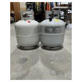 2 PROPANE TANKS, 1 FULL, 1 1/4 FULL