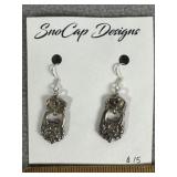 SNOCAP DESIGNS SPOON DANGLE EARRINGS