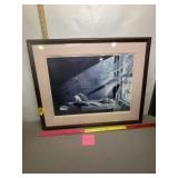 "SEA BREEZE" ADOLF SEHRING AP FRAMED LITHOGRAPH