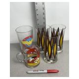 VINTAGE GLASSWARE, GARFIELD, WONDER WOMEN