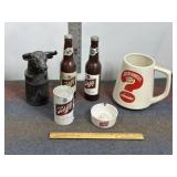 SCHLITZ BEER ADVERTISING ITEMS, FLASHLIGHTS, BANK