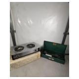 2 VINTAGE COOK STOVES, 1 COLEMAN