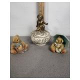 CHERISHED TEDDIES, TRINKET BOX W/ LID