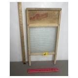 LADY HIBBARD GLASS WASH BOARD, 24" X 12"