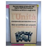 VINTAGE POLITICAL APPEAL FOR THE ITALIAN NEWSPAPER