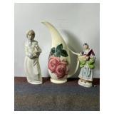 RED WING PITCHER, MIRMASU GIRL & DOG FIGURE