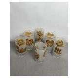 SET OF 6 MONTANA CENTENNIAL STATEHOOD GLASSES