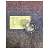 STERLING SILVER ANTIQUE FOOTED SALT DIP, 24 GRAMS