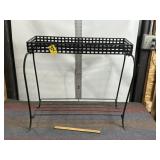 METAL PLANT STAND, 22 1/2" T X 24" L X 9" W