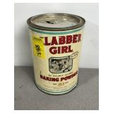 CLABBER GIRL BAKING POWDER TIN, HOLE ON TOP, 7 1/2