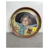 SATIN CIGARETTES METAL TRAY, 14"