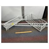 WALL HANGING METAL SHELVING/BASKET UNIT