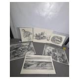 6 SIGNED & NUMBERED DON GREYTAK PRINTS