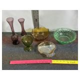 VINTAGE DISHES, VASES, BOWLS, NAPCOWARE
