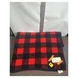 MID-CENTURY WEST GERMANY PLAID THROW, 60" X 80"