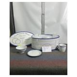 LA BASSERIE BLEUE KISS THE FROG CHINA SET