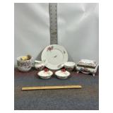 SHAVING MUG, TRINKET BOX, PLATE, DISHES