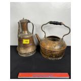 2 VINTAGE COPPER POTS