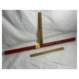 WOOD RED BATON, 26" L" ATTITUDE ADJUSTER"