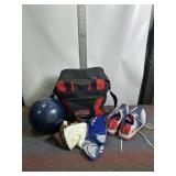 BOWLING BALL, BAG & SHOES