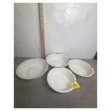 4 VINTAGE ENAMAL WARE BOWLS