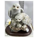 SNOWY OWLS KATSUMI ITO DANBERRY MINT SCULPTURE
