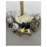 LENOX SWAN, S & P SHAKERS, BIRD ON BRANCH, RASIN