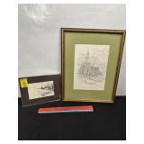 CLARK M. GOFF FRAMED CHURCH PICTURE, KELLY PIC