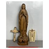 RELIGOUS ITEMS, WOOD CARVING, WALL HANGING ITEMS
