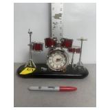 QUARTZ DRUM SET ALARM CLOCK