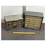 2 SMALL METAL ORGANIZERS