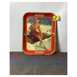 1941 COCA-COLA METAL TRAY, 13" X 10 1/2"