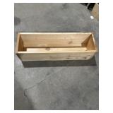30" L WOOD CRATE W/ HANDLES