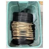 GREEN TUB FULL OF VINTAGE VYNAL RECORDS