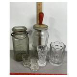 VINTAGE GLASS JAR BLENDER, ACME GLASS JAR, LENOX