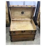 ANTIQUE STEAMER TRUCK W/ TRAY, 23 1/4" T X 30" L