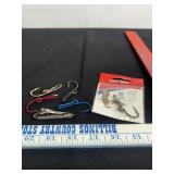 SEVERAL EAGLE CLAW HAT HOOKS