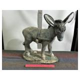 CEMENT DONKEY YARD DECORATION, SEVERAL CRACKS