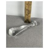 CLEAR GLASS PESTLE, 5 1/4" L