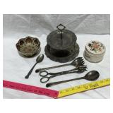 SILVERPLATE & METAL DISHES, SILVERWARE
