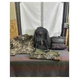 CAMO COATS, BACKBACK, DOG HOG BLANKET