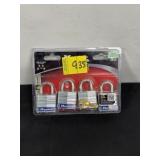 SET OF 4 MASTER LOCKS NEW IN BOX