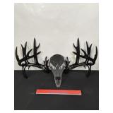 WALL HANGING METAL DEER SKULL DECORATION
