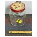 VINTAGE NASH TOASTED COFFEE JAR