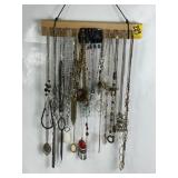 LARGE LOT OF UNTANGLED NECKLACES & EARRINGS