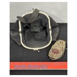VINTAGE BLACKEVEING CLUTCH, 1 BEADED MOCCASIN